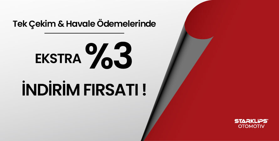 Tek Çekim ve Havale Ödemelerinde İndirim