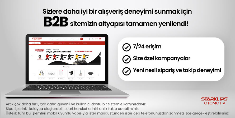 Yeni B2B Sitemiz Yayında