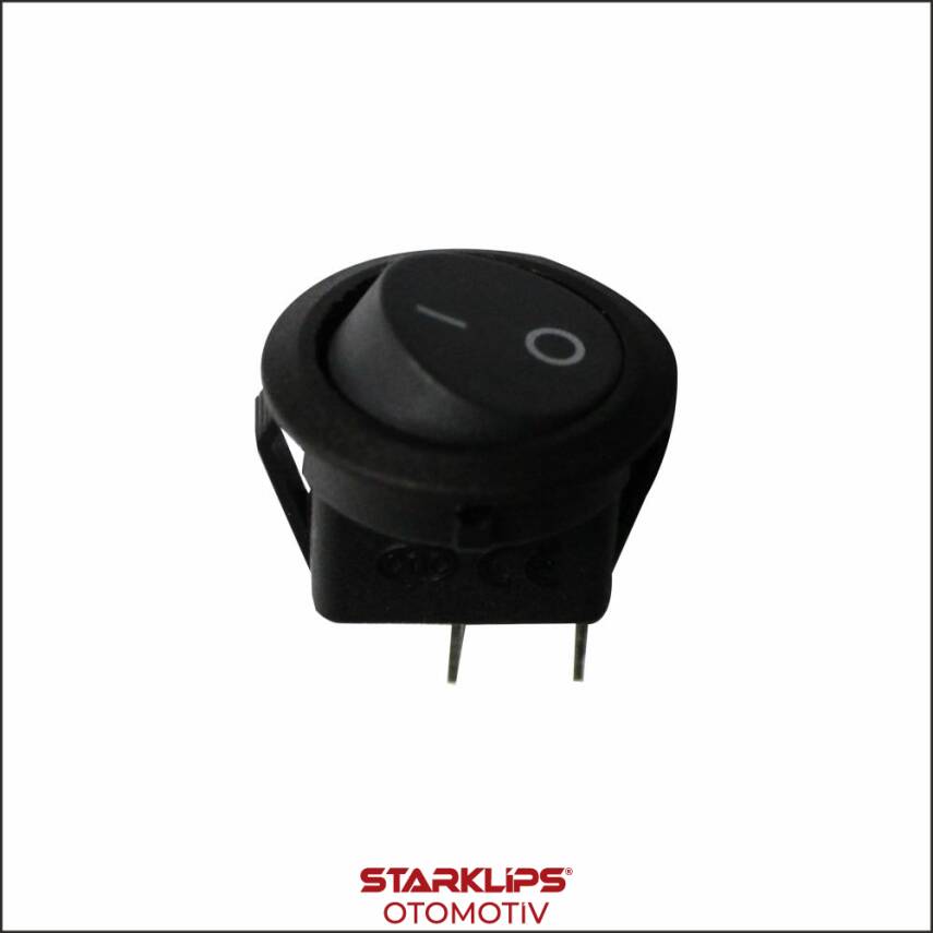 Aç Kapa İki Ayak Işıksız Yuvarlk 12V Kcd-202-201N - 1