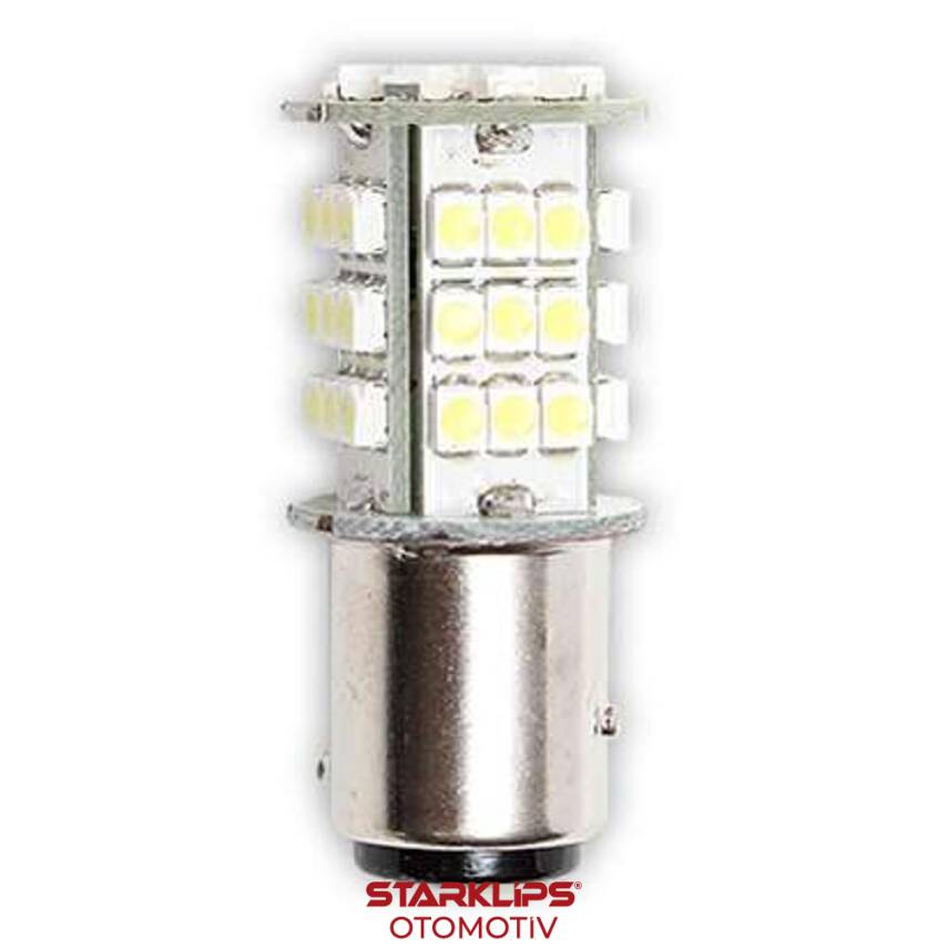 Ampul 45LED Çift Duy Beyaz - 1