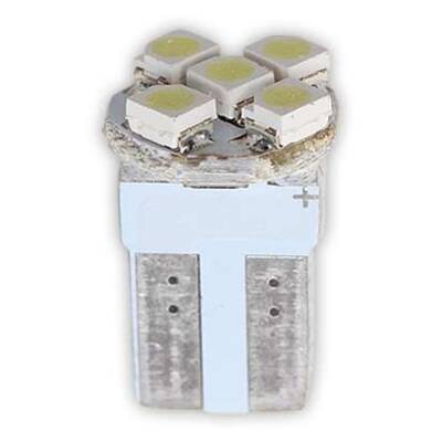 Ampul Dipsiz 5LED Beyaz Işık 12V - Starklips