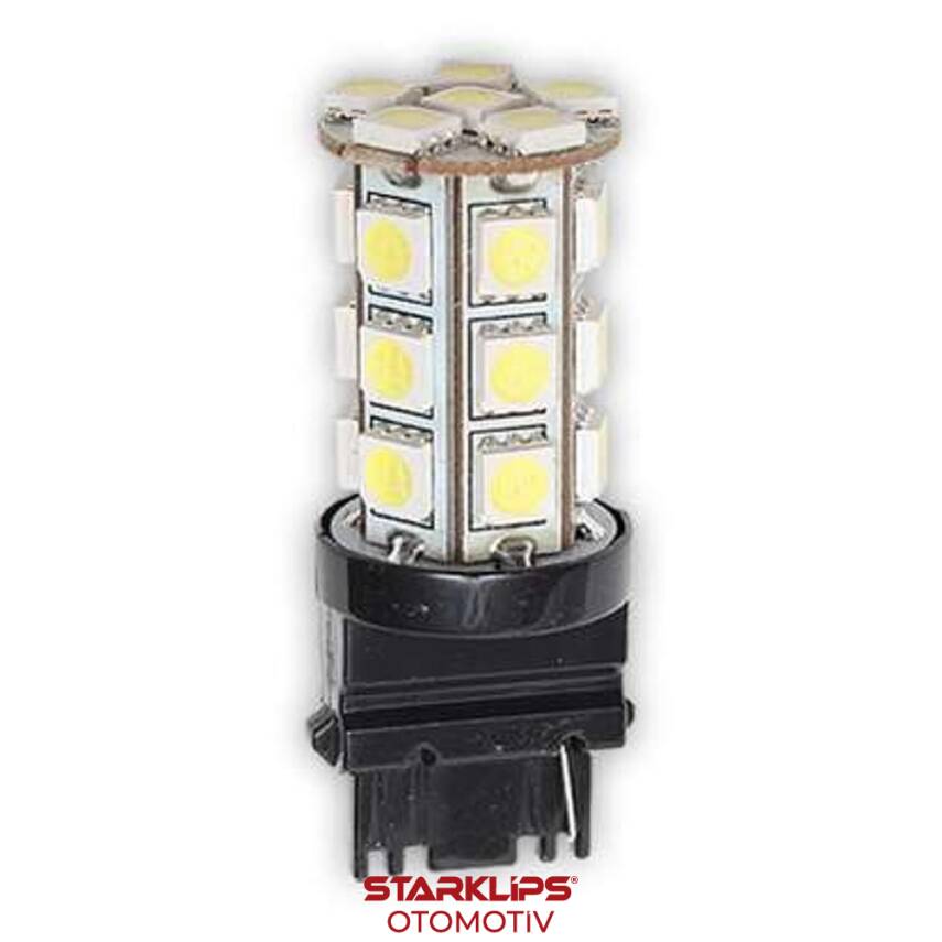 Ampul Dipsiz Japon Büyük Tek Duy 18LED Can Bus Beyaz - 1