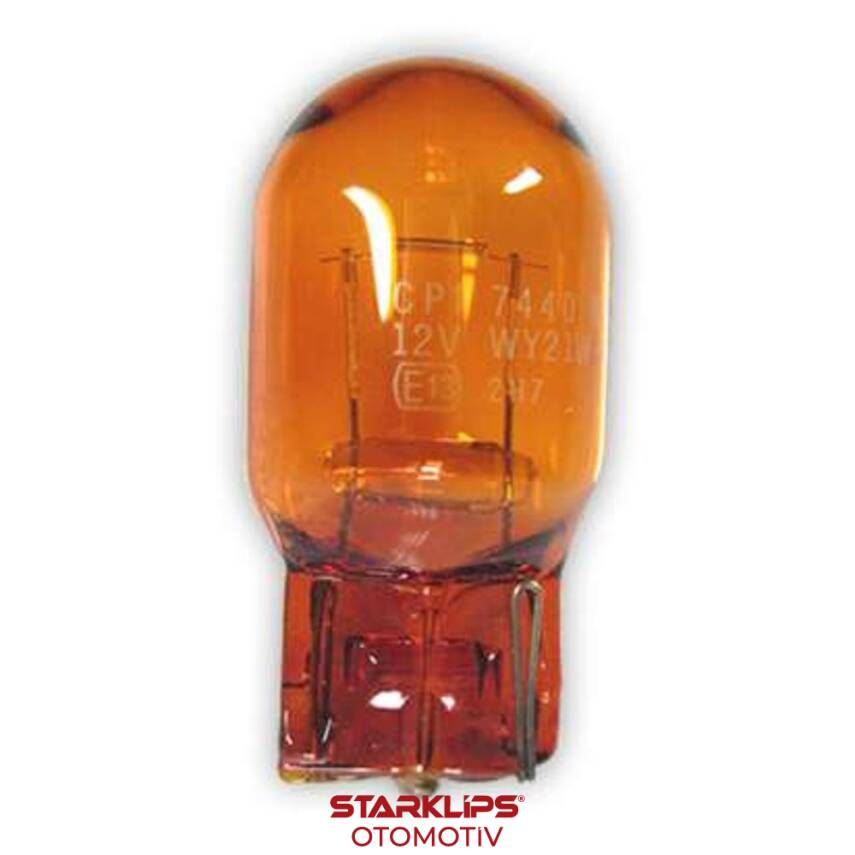 Ampul Dipsiz Japon Tip T20 1141 Tek Duy Sarı 12V 21W Narva 17629 - 1