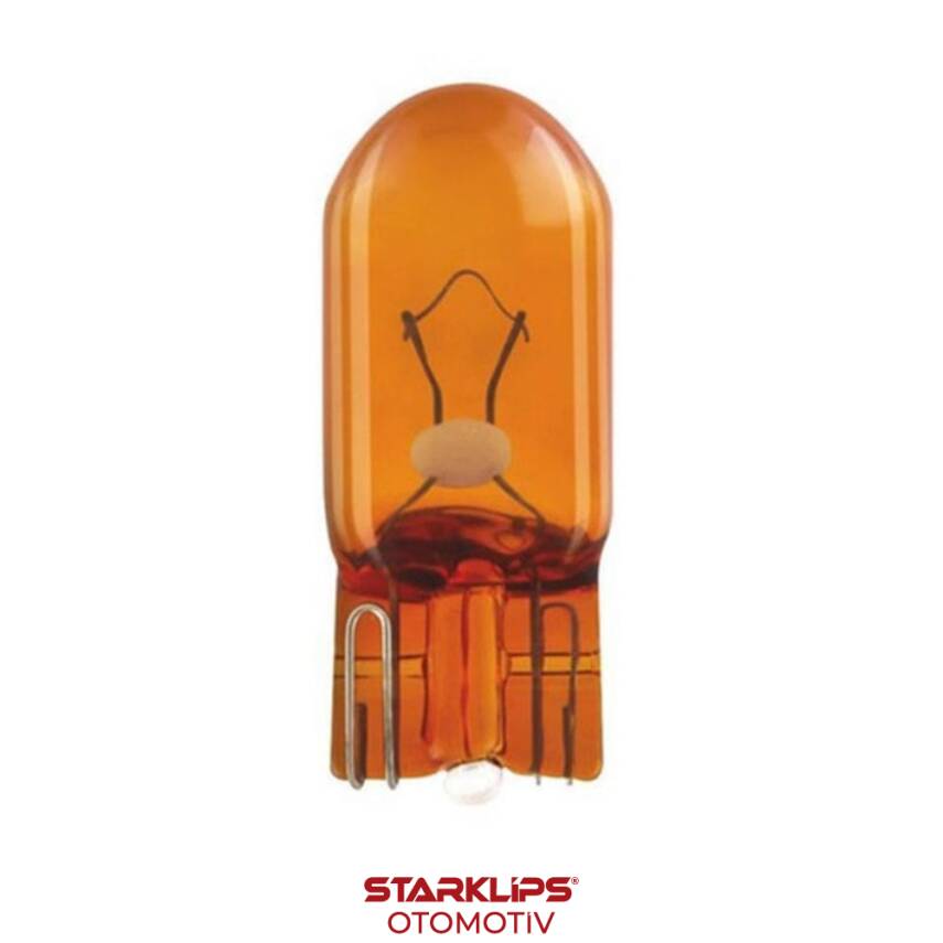 Ampul Dipsiz Sarı T10 12V 5W Aliya Oscar - 1