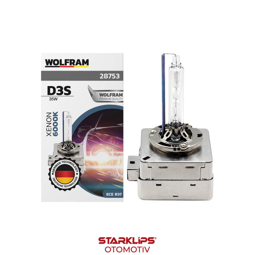 Ampul Far D3S 12v 35w Ultraviolet Mavi 6000K Wolfram (Sipariş Üzerine) - 1