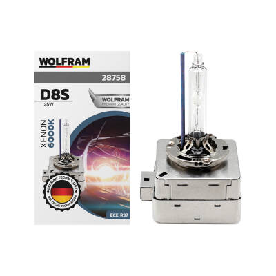 Ampul Far D8S 12v 35w Ultraviolet Mavi 6000K Wolfram (Sipariş Üzerine) - 