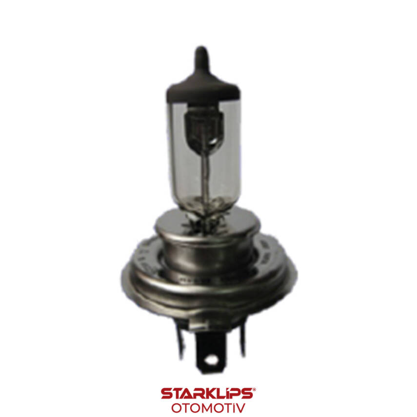 Ampul Far H4 12V 100/90W P43T Tablalı Standart Işık Wolfram - 1