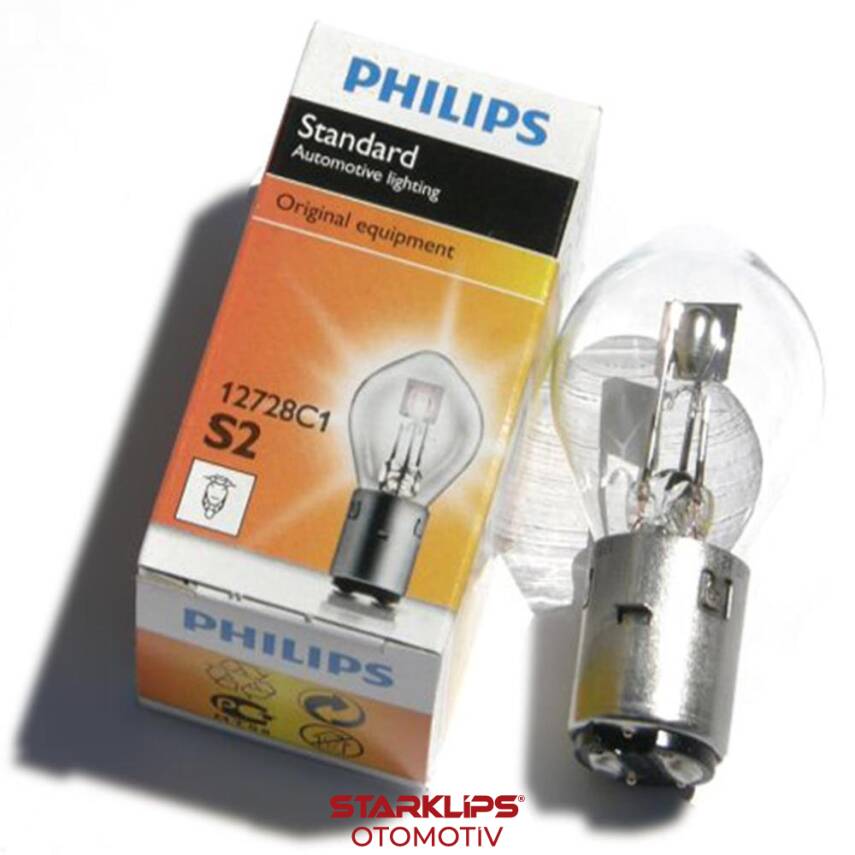 Ampul Far HS2 12V 35/35W Motorsiklet Philips - 1