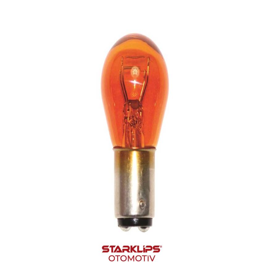 Ampul Park 1016 Çift Duy Şaşı Tırnak Sarı 12V 30/8 Osram 2357 A - 1
