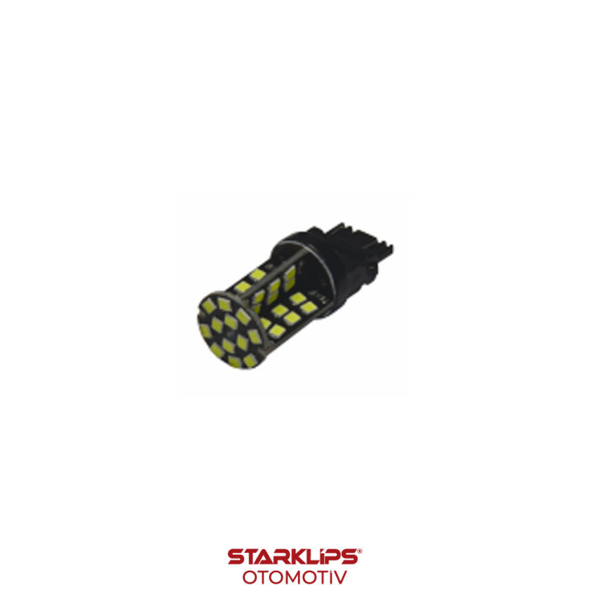 Ampul Park LED T20 60 LED Beyaz B Dipsiz Çift Duy 12V Canbus - 1