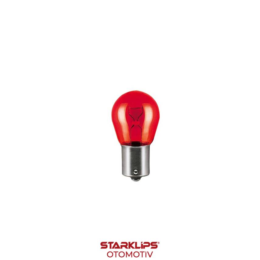 Ampul Sinyal 93 Tek Duy Yakın Tırnak Kırmızı 12V 21W PR21W Wolfram - 1