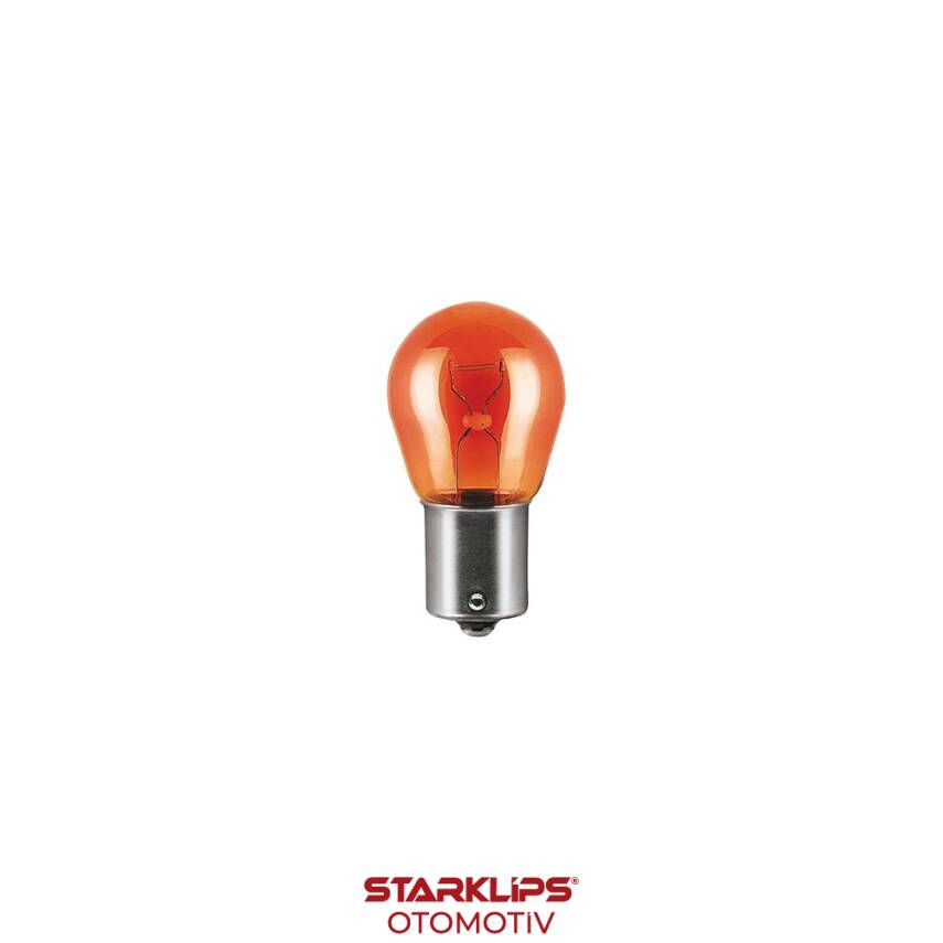 Ampul Sinyal 93 Tek Duy Düz Tırnak Sarı 12V 21W Wolfram - 1