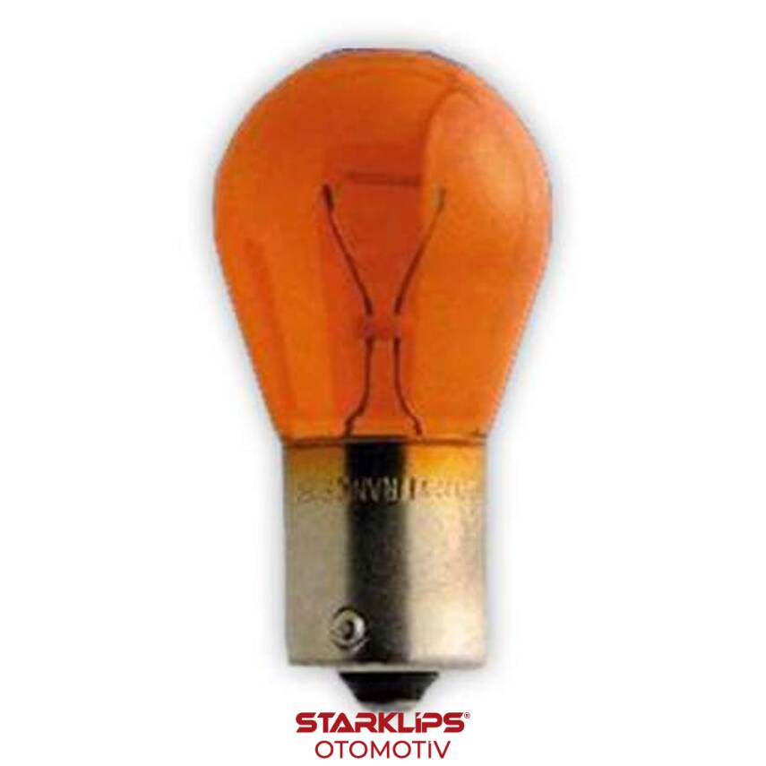 Ampul Sinyal 93 Tek Duy Yakın Tırnak Sarı 12V21W Narva 17638 - 1