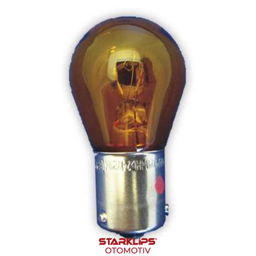 Ampul Sinyal 93 Tek Duy Yakın Tırnak Sarı 24V 21W Narva 17649 Dayanıklı - 1