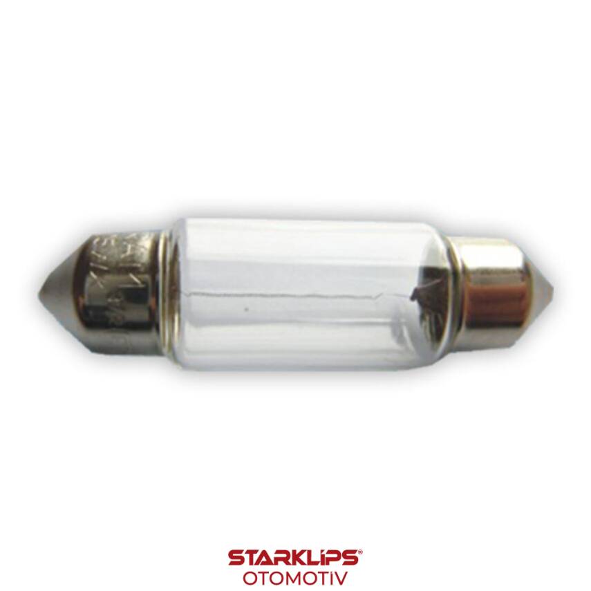 Ampul Sofit Japon Tip CW10 12V 10W 31mm Wolfram - 1