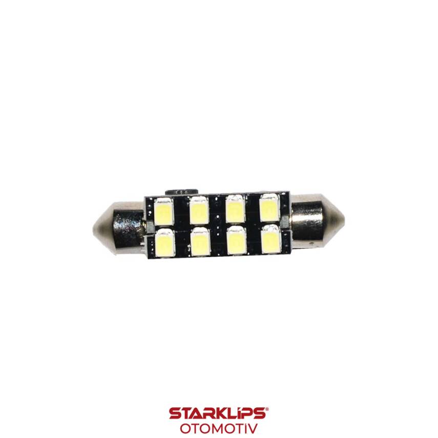 Ampul Sofit LED Beyaz 12V 8 LED 39Mm Can Bus - 1