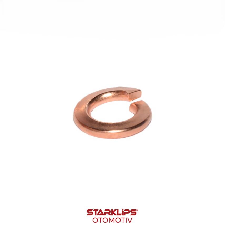 Bakır Kaplama Rondela Yaylı M8 5/16 - 1