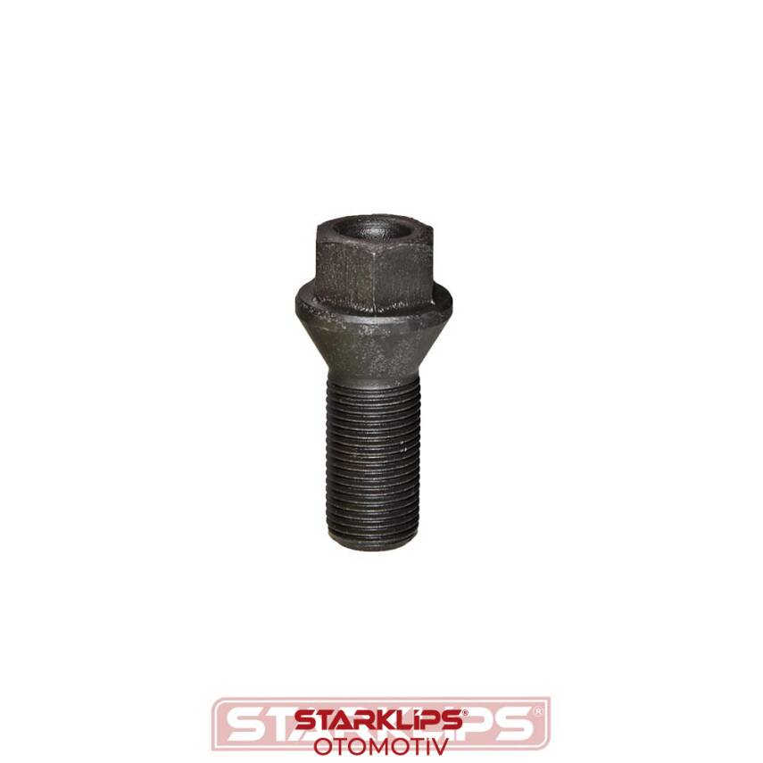 Bijon Civatası Delikli Siyah Bmw AA 17 M14x1,25x30mm - 1