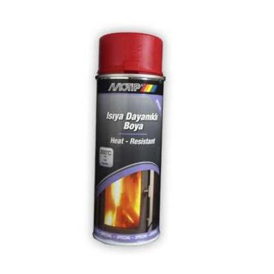 Boya Isıya Dayanıklı Kırmızı 300C 400Ml Motip - Motip