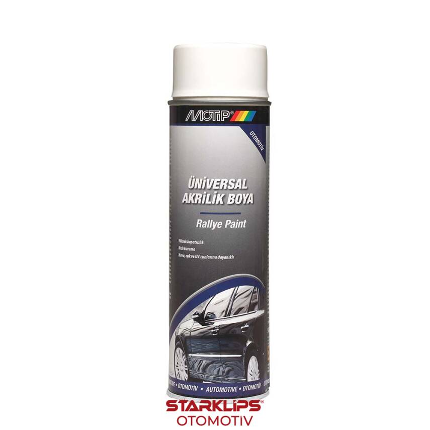 Boya Parlak Beyaz Universal Sprey 500Ml Motip - 1