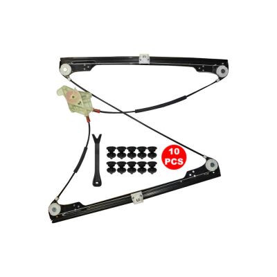 Cam Kriko Kızaklı R Ön VW T5 2003-2014 (Klips+Aparatlı) 7H0837754B - 1