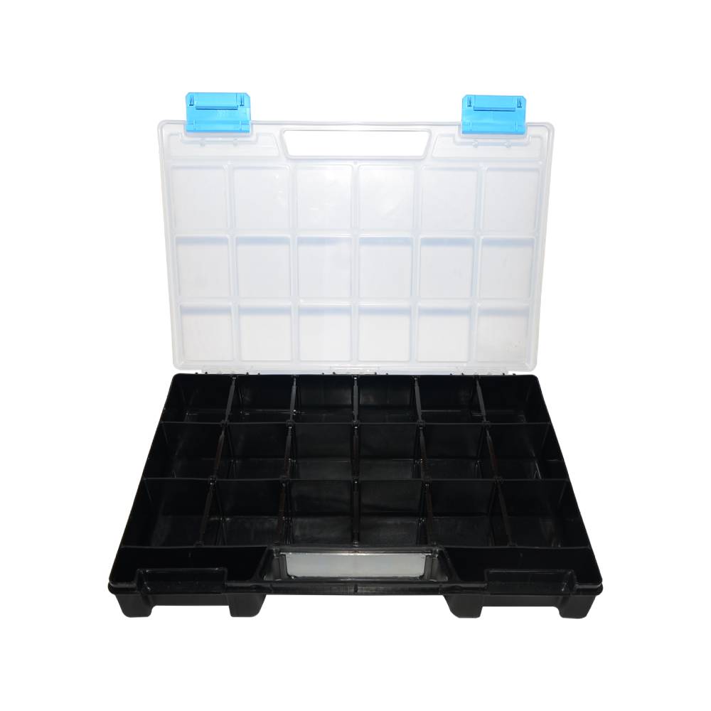 Çanta Plastik Organizer 20 Bölmeli Siyah 42x29,5x6 - 