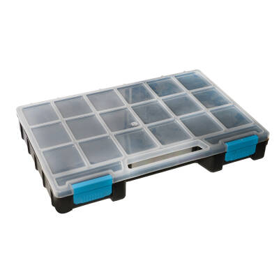 Çanta Plastik Organizer 20 Sabit bölmeli Siyah 42x29,5x6 - 