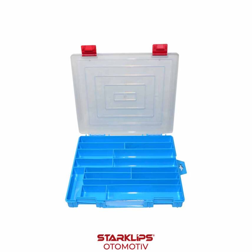 Çanta Plastik Organizer Çekiç Uç Takımı için Özel M 342 Mavi 34x29x3,5 cm - 1