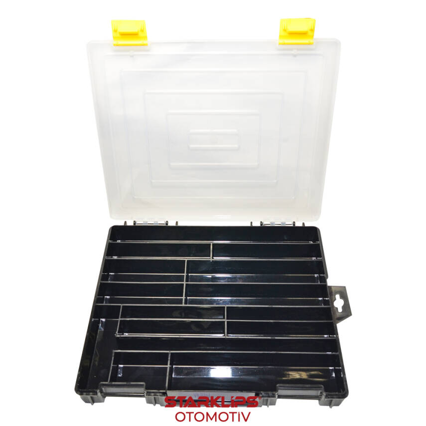 Çanta Plastik Organizer Çekiç Uç Takımı için Özel Siyah 34x29x3,5 cm - 1