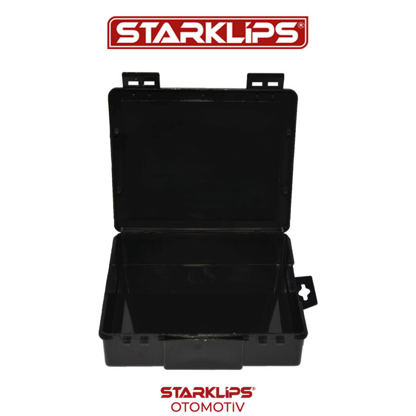 Çanta Plastik Organizer Tek Bölmeli (Siyah ) 21x17x5,2cm - 1