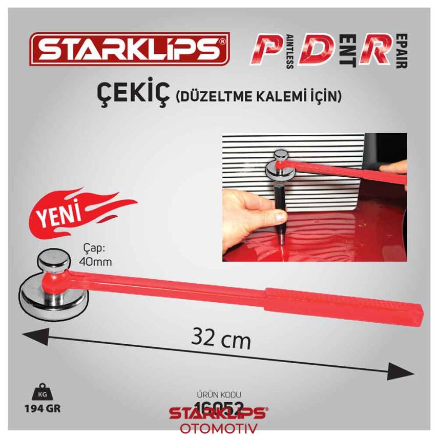 Çekiç (Düzeltme Kalemi İçin) Çap 40mm Uzunluk 32cm - 1
