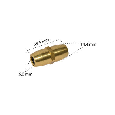 Çift Yönlü Hortum Adaptörü ( 6x1.0 mm ) - GP