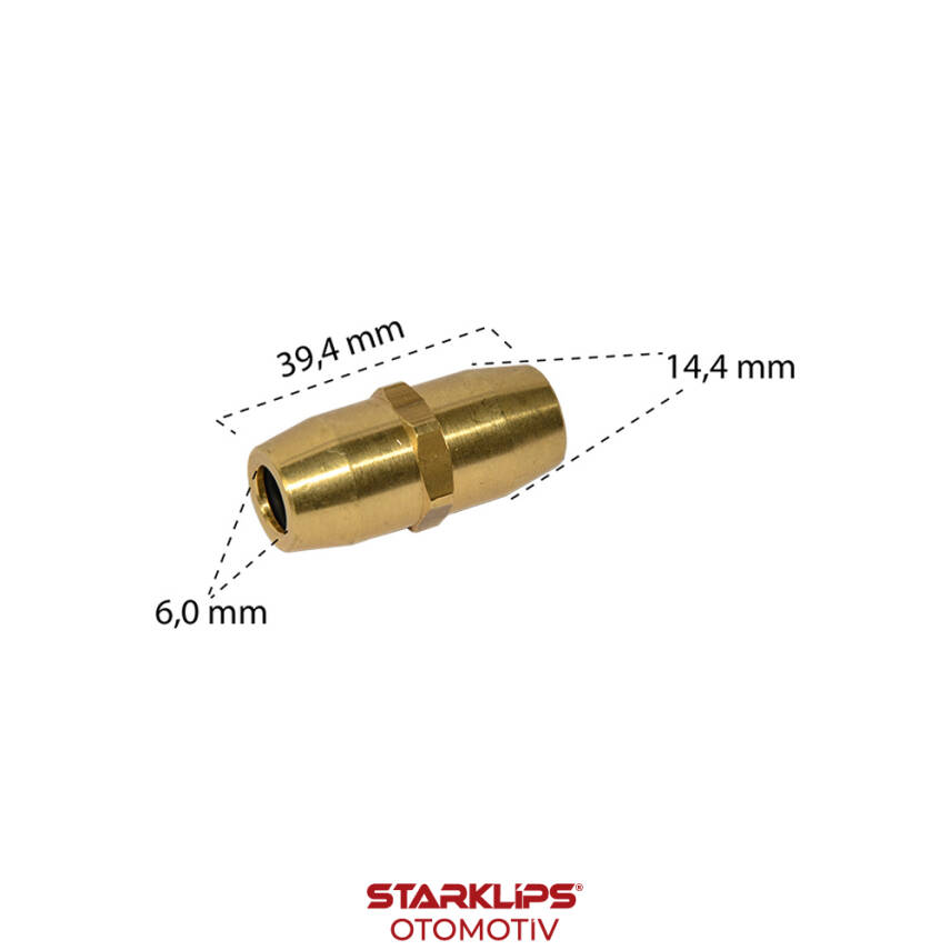 Çift Yönlü Hortum Adaptörü ( 6x1.0 mm ) - 1