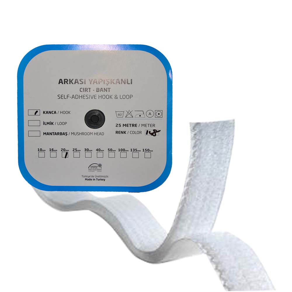 Cırt Bant 25mmX25mt Beyaz - 