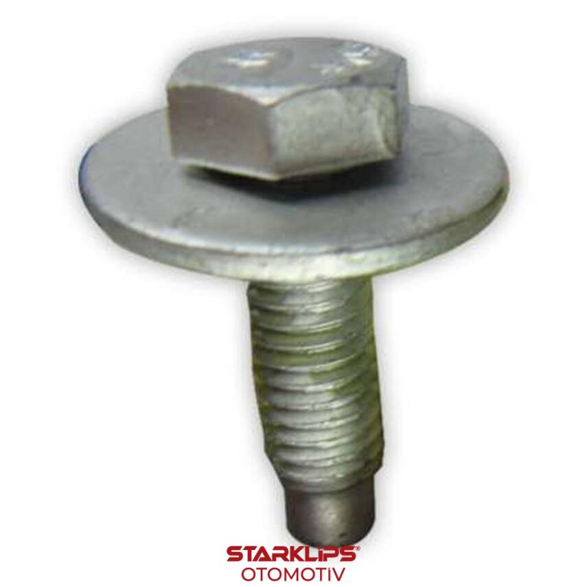 Civata Oynar Pullu Gri M6X20mm 697404 Peugeot Nissan - 1