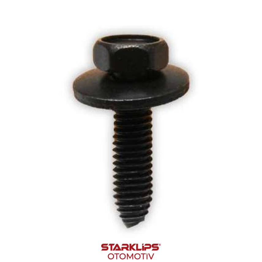 Civata Oynar Pullu M6-1.0x20x17mm AA10 Toyota Hyundai Honda GM 1984-96 CHEVROLET 11503834 20351035 - 1