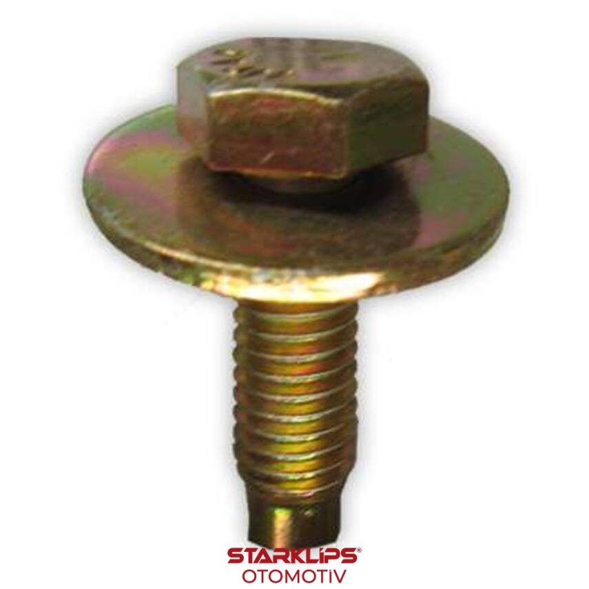 Civata Oynar Pullu Sarı M6X20mm - 1