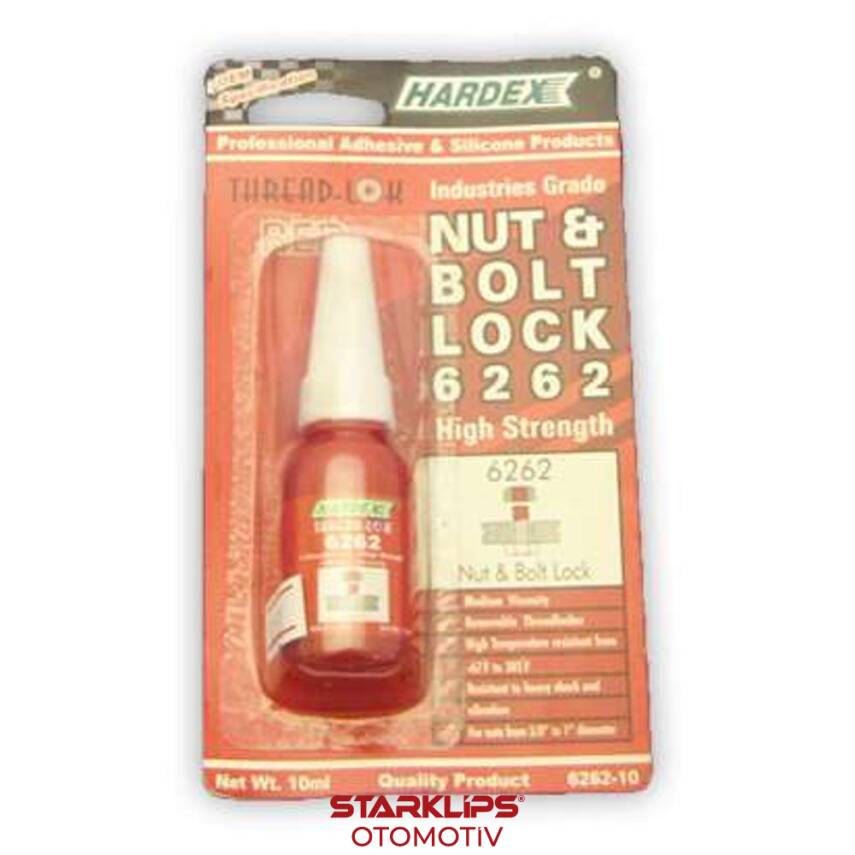Civata Sabit Kırmızı Yüks Kuvvet 10Ml Hardex 6262 - 1