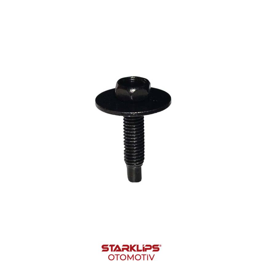 Civata Oynar Pullu Siyah M5x20x18mm - 1