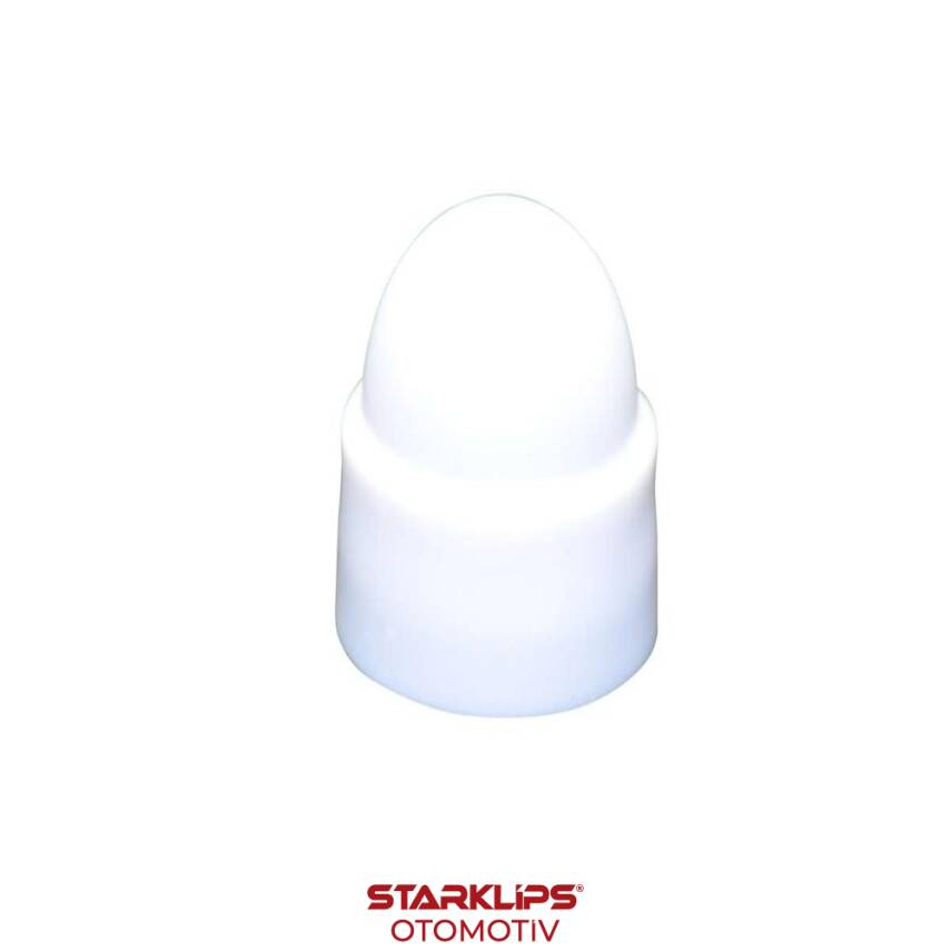 Civata Ve Somun Kapağı M10 Beyaz ( Altı Köşe Baş İçin ) DIN 6921 SW 15 anahtar - 1