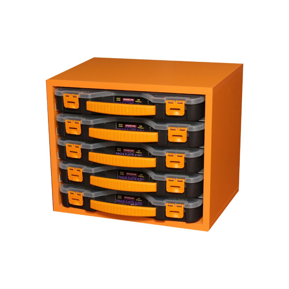 Dolap Ahşap 5 Ad Set Klips Çantası İçin - 1