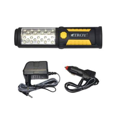 El Feneri 33 Led Şarjlı Troy 3.7V 2000m AH Şarz Süre 6 saat Aydınlatma 2,5 saat Mıknatıslı - 