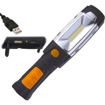 El Feneri Led Şarjlı Troy 3W Cob Led 6 Saat Şarj 3.5 Saate Kadar Aydınlatma - 