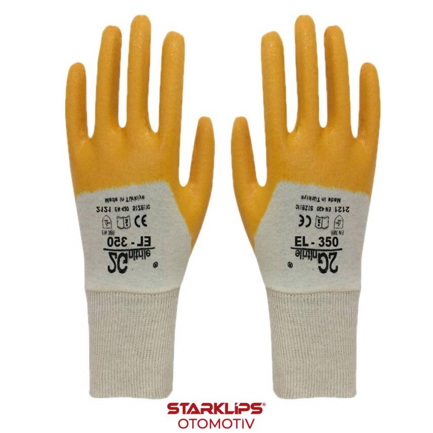Eldiven İş Nitril Sarı No 9 2G Nitrile/288 - 1