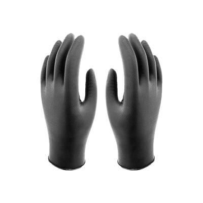 Eldiven Nitril Yüksek Dayanıklı Siyah XL 50AD - 