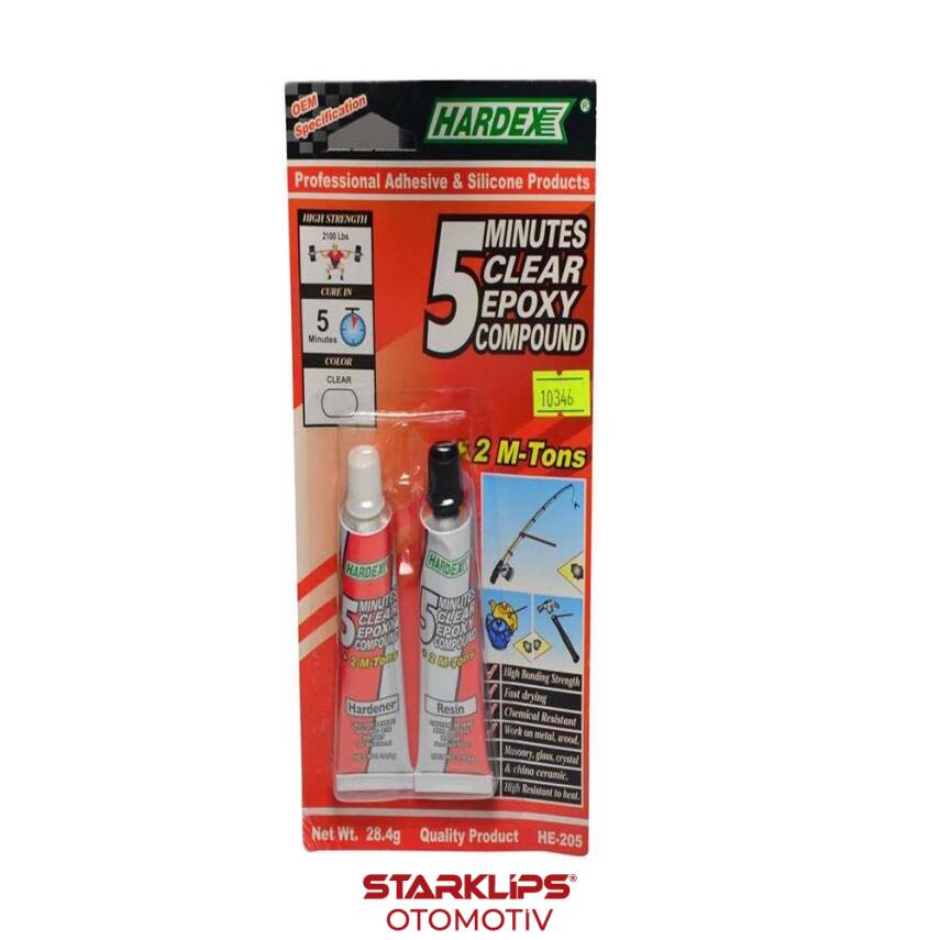 Epoxy Plastik Yapıştırıcı Kürlü 5 Dk Beta 2X14 2Gr Hardex - 1