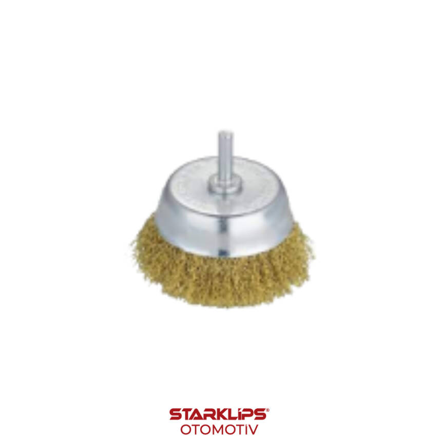 Fırça Pimli Çanak Tel Saçaklı 75mm - 1