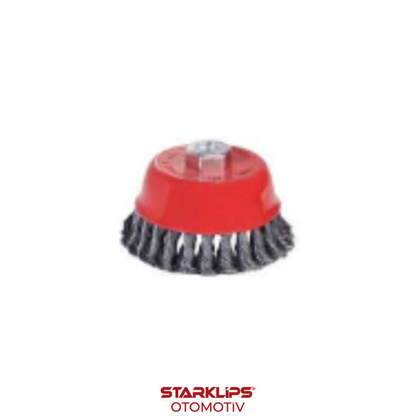 Fırça Tel Vidalı Çanak Burma 75 mm - 1