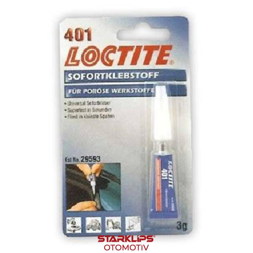 Genel Amaçlı Hızlı Yapıştırıcı İz Bırakmayan 3Gr 401 Loctite - 1