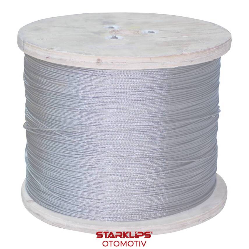 Halat Paslanmaz Cam Kriko Teli 7X7X1.5 Steel 304 - 1